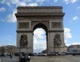 The Arch d' Triumph in Paris, France