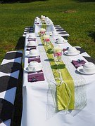 Outdoor wedding reception is a fabulous garden wedding idea