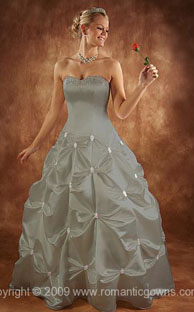 Cinderella skirt silver wedding dresses