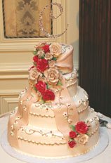 Winter Wedding Reception Ideas Cake Picture