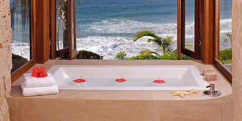 Honeymoon ideas hot tub overlooking the beach